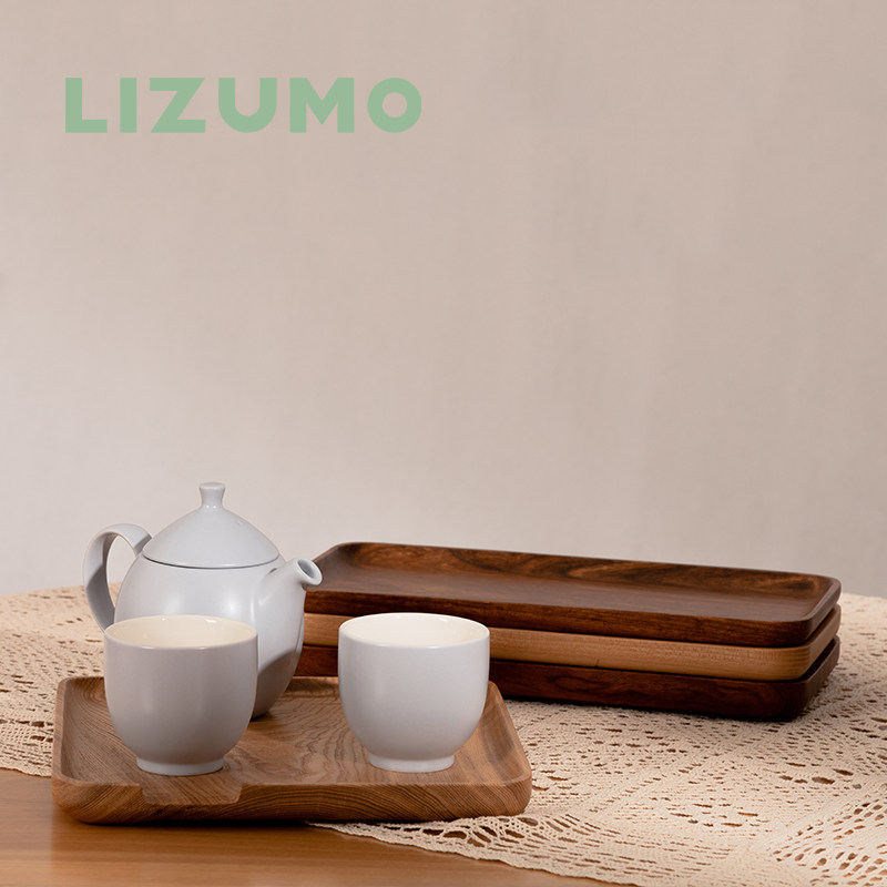 Solid Wood Nursery Day Style Minimalist Living-room With Ins Wind Breakfast Refreshments Fruit Bread Pan Wood Pan Tea Tray