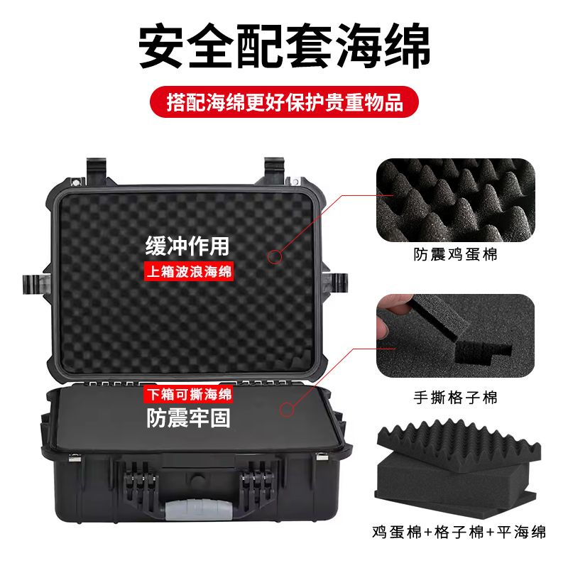 黑白中高密度海绵包装内衬：礼盒里的软包定制新潮流！