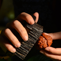Wen play brush purple sandalwood soft bristle hard brush Walnut color Diamond Bodhi package pulp brush cleaning and maintenance tools