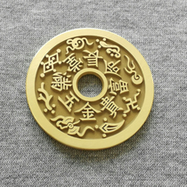 Long Life Rich Golden Jade Full Hall Back Deer Cranes spend money on ancient Flaw Lost Wax Craftsmanship Precision Foundry Master Xu Teachers Shop