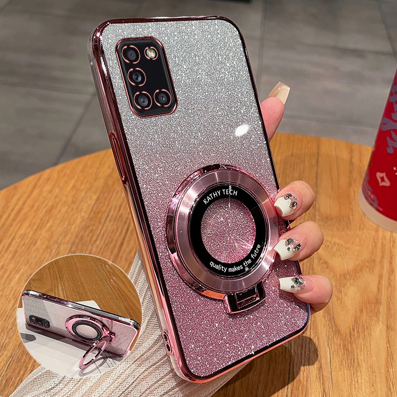 Samsung A31 New Phone Case, High-End Gradient Glitter Fashion, Suitable for Samsung A31, Silicone Magnetic Stand, Full Coverage, Ultra-Thin Transparent Soft Case, Galaxy A31 Anti-Drop Luxury 4g Protective Case Samsung A31 New Phone Case, High-End Gradient Glitter Fashion, Suitable for Samsung A31, Silicone Magnetic Stand, Full Coverage, Ultra-Thin Transparent Soft Case, Galaxy A31 Anti-Drop Luxury 4g Protective Case