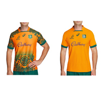 2022 Australia home and away retro top rugby jersey Australia rugby Jersey