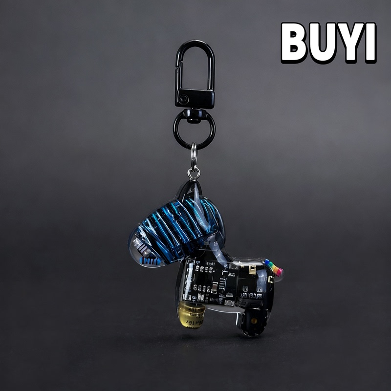 Cute Little Horse Car Keychain, Exquisite Backpack Pendant, Bag Decoration, Keychain for Men and Women, Couple Keychain, Creative Gift