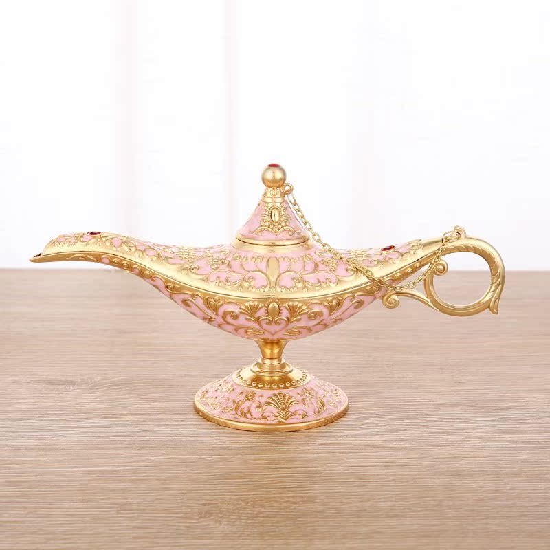 Small children Gift metal Aladdin God lamp Ruyi Costume House Wine Game Simulation Props Children Treasure Trove Toys