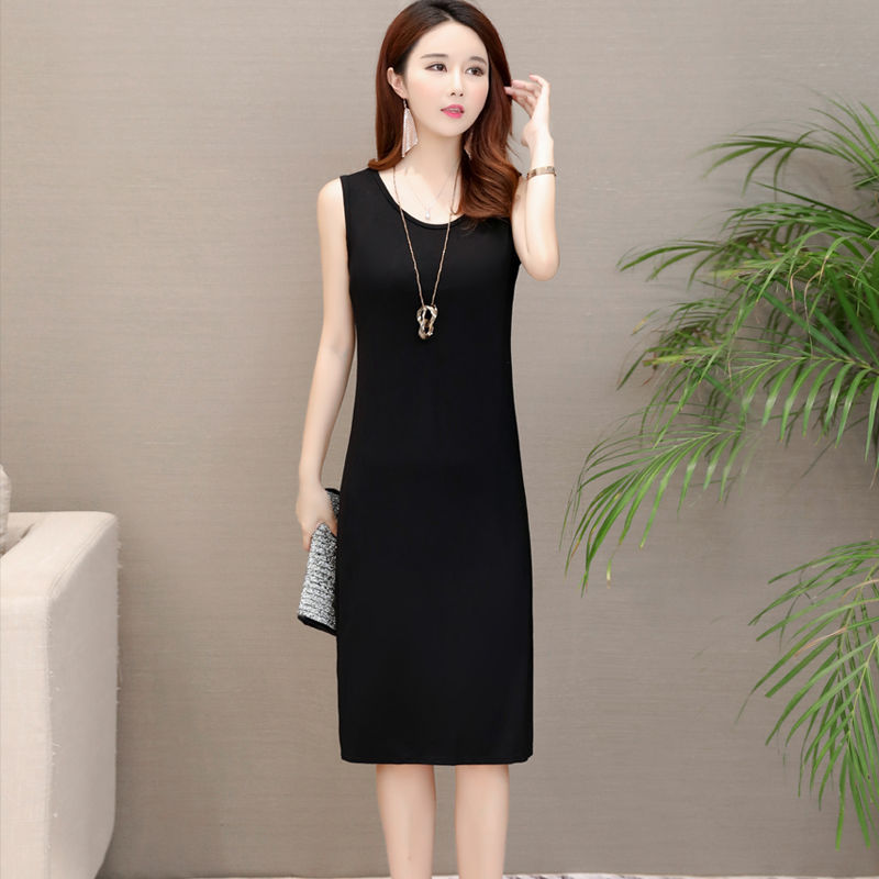 Modal Slip Dress for Women, Summer Mid-Length, Inner Slip Dress, Loose Plus Size Tank Dress, Dress with Lining, Base Dress Modal Slip Dress for Women, Summer Mid-Length, Inner Slip Dress, Loose Plus Size Tank Dress, Dress with Lining, Base Dress