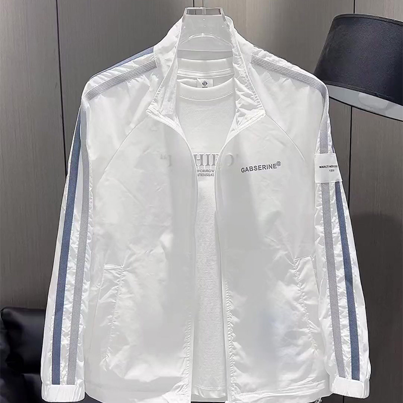 2026 Early Autumn Trendy Brand Letter Casual Stylish Jacket Fashion Commuter Thin Sun Protection Coat for Men