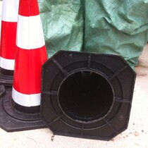 Anti-collision special 700000 road cone rubber crystal traffic CMfu reflective cone roadblock traffic facilities cone round