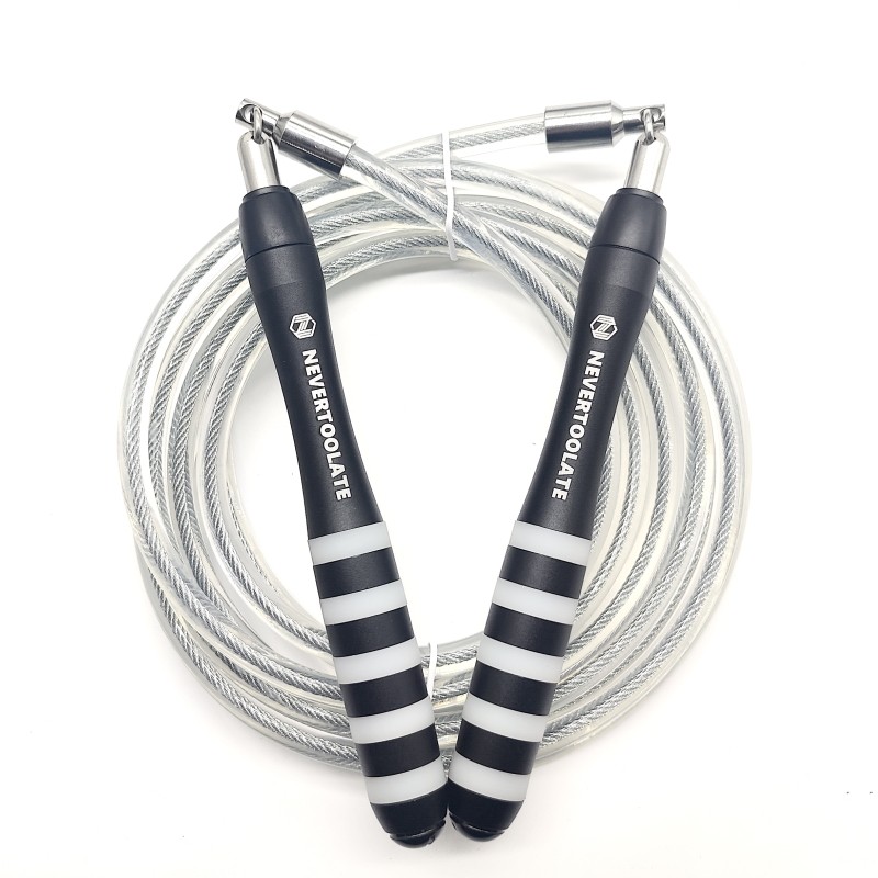 (8mmTPU coated steel wire gravity rope) 470g detachable negative heavy storm sweating bearing fuel fat weight loss slim fit jump rope