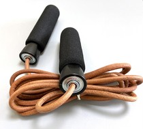 JR015 good skipping rope real cowhide rope Wood vintage wooden vintage boxer fitness combat gear