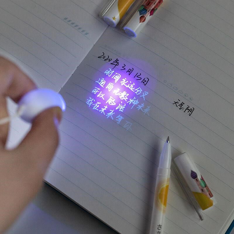 Invisible Mark Pen Transparent Magic Invisible Firefly Pen Magic Pen Ink Can Disappear Writing Hide UV Pen