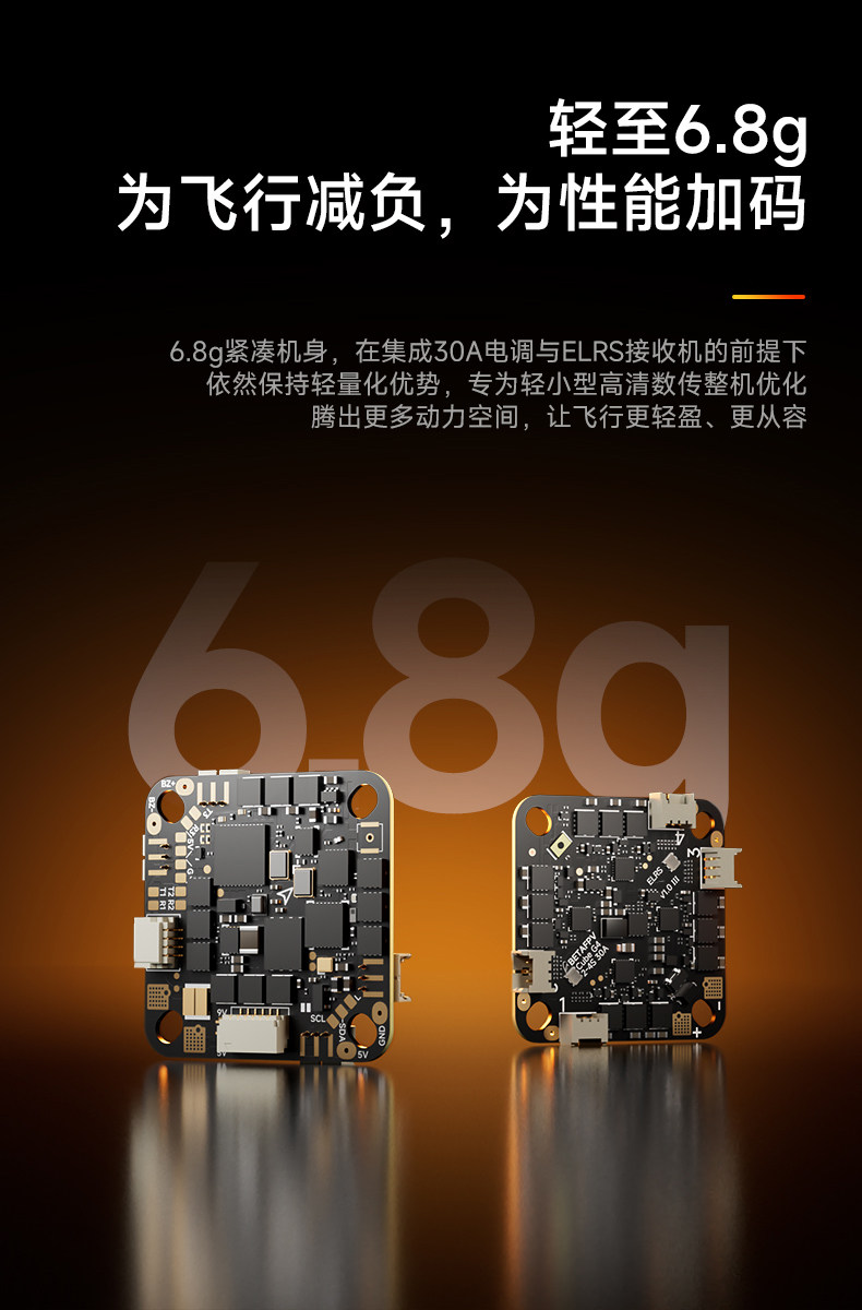 BETAFPV Cube 2-4S 30A 數傳無刷飛控電調一體AIO適用fpv穿越機