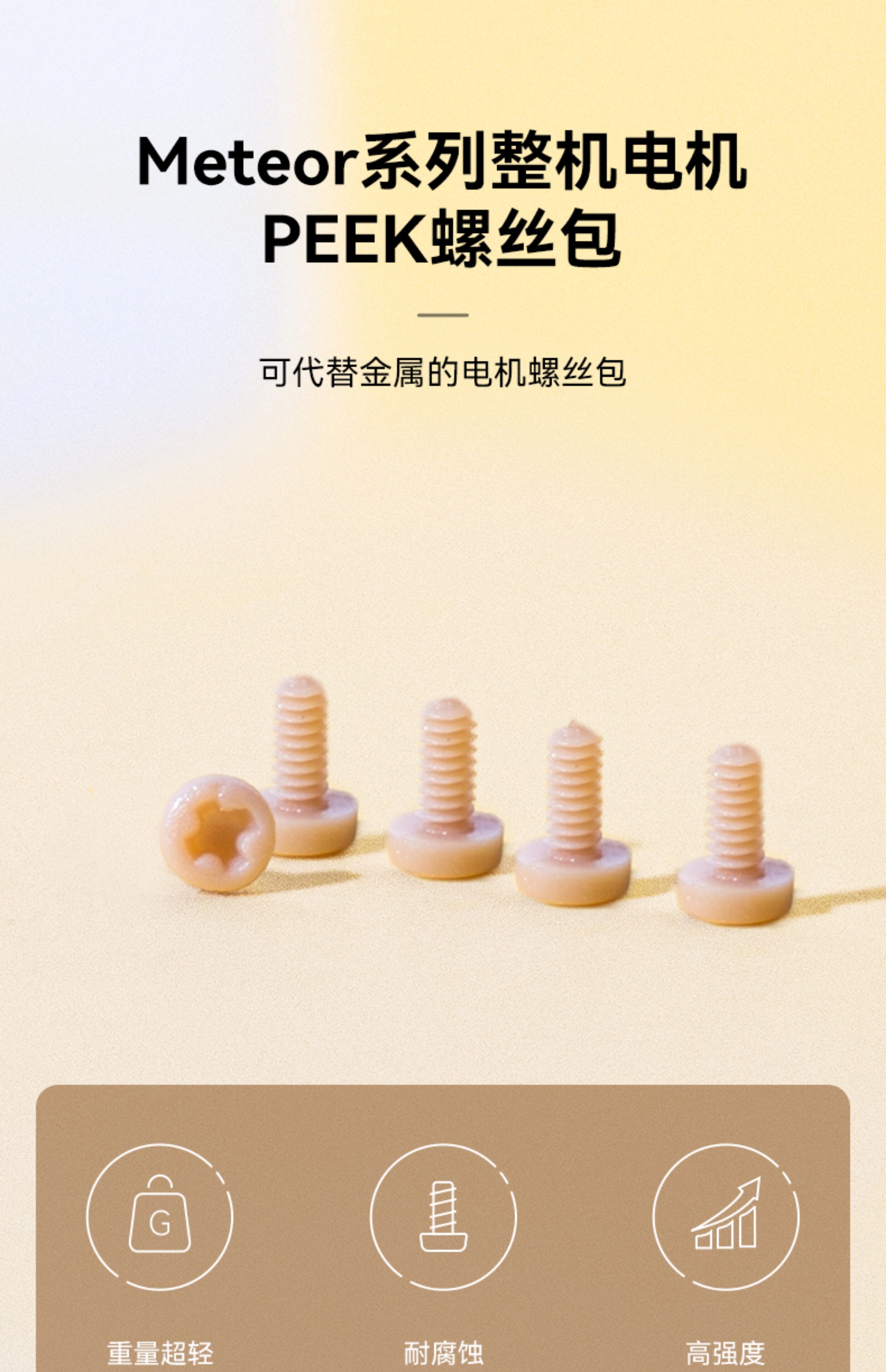 BETAFPV PEEK螺絲包Meteor系列整機電機螺絲平圓頭fpv穿越機配件