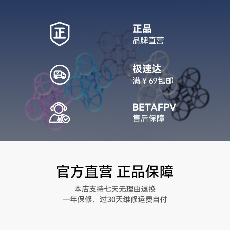 BETAFPV Meteor65 Pro II 機架FPV穿越機四軸飛行器航模圈圈配件