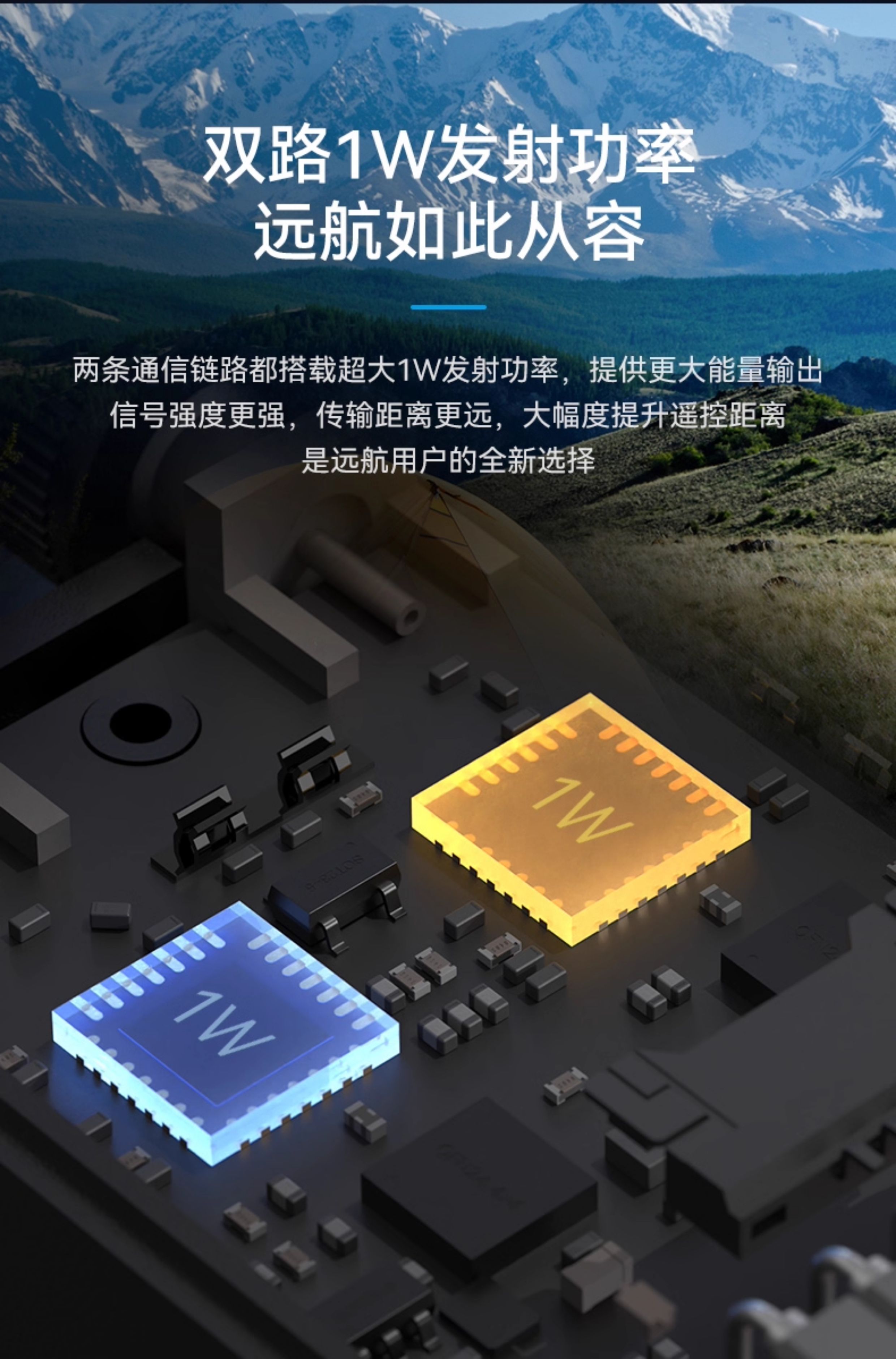 BETAFPV SuperG Nano遠航高頻頭雙1w大功率fpv穿越機訊號增強ELRS