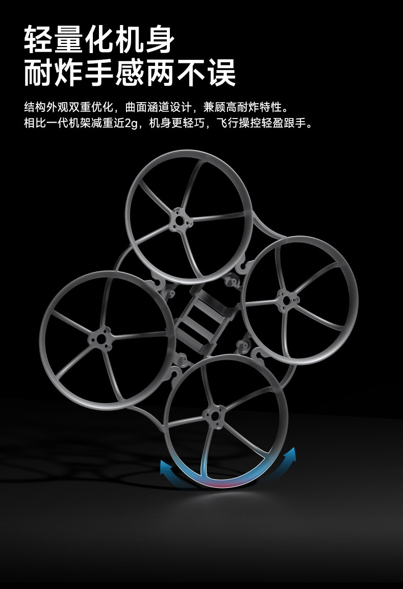 BETAFPV Meteor75 Pro II 機架fpv穿越機航模圈圈整機飛行器配件