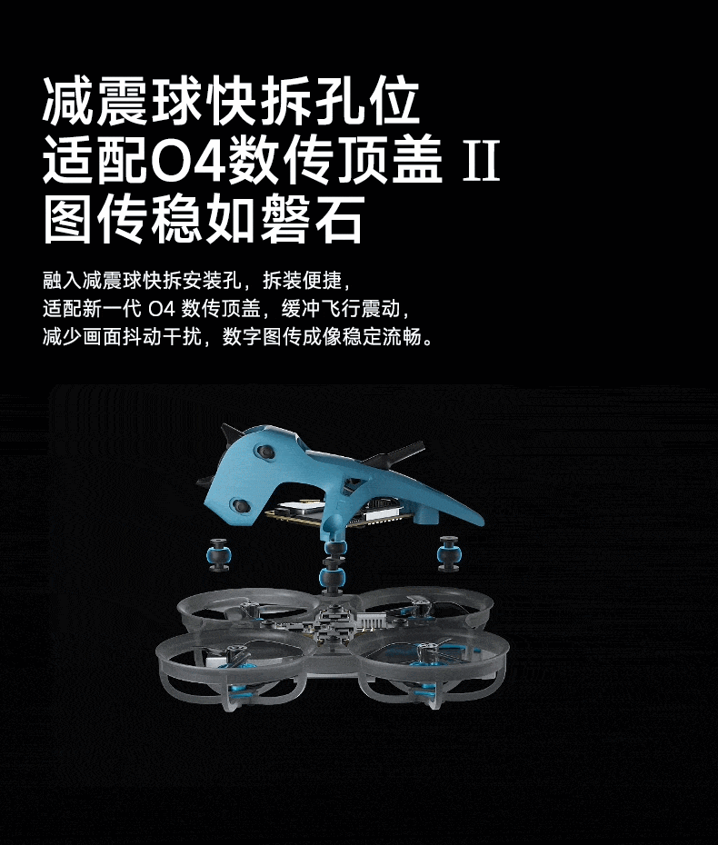 BETAFPV Meteor75 Pro II 機架fpv穿越機航模圈圈整機飛行器配件