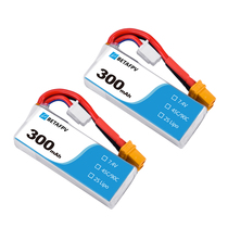 BETAFPV 300mAh2S lithium battery Beta75X drone FPV aircraft battery 2 packs 45C XT30
