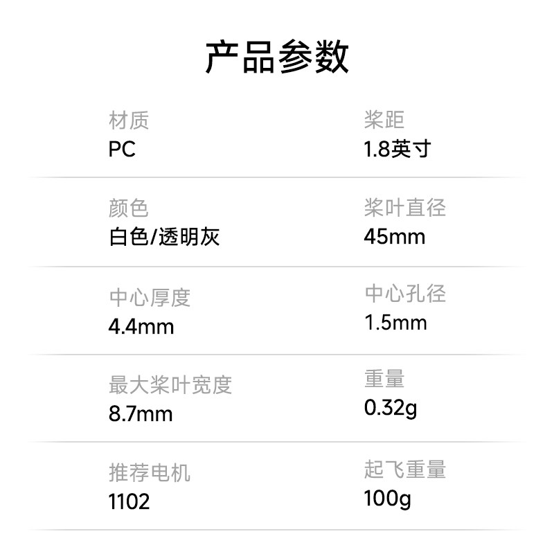 BETAFPV 乾豐1811三葉槳fpv穿越機fpv配件適配Meteor75 Pro II