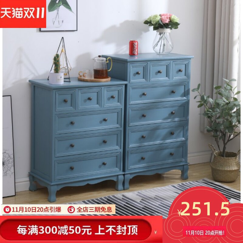 Chest of drawers special price clearance economic white solid wood modern simple large capacity Nordic bedroom storage living room cabinet - Taobao