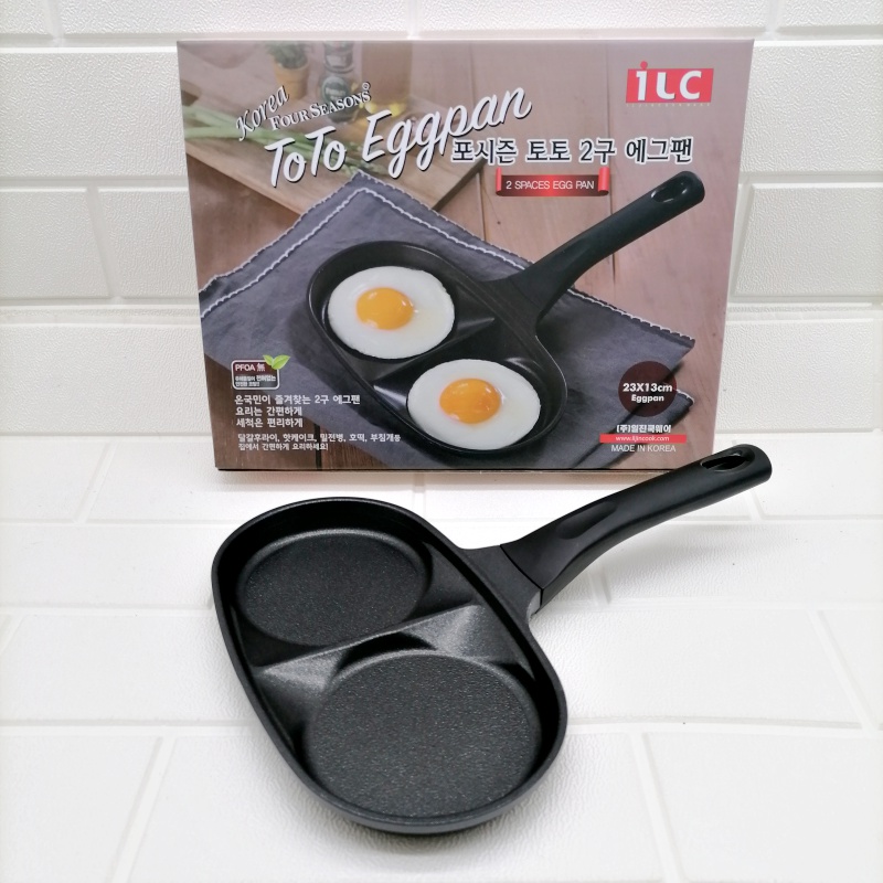 Egg Pan Korea Original IMPORTED SMALL FRYING PAN YIN CANTEEN 2 G 4 GRIDS EARLY LUNCH POCKETBOOK BURGER PANCAKE OMELETS