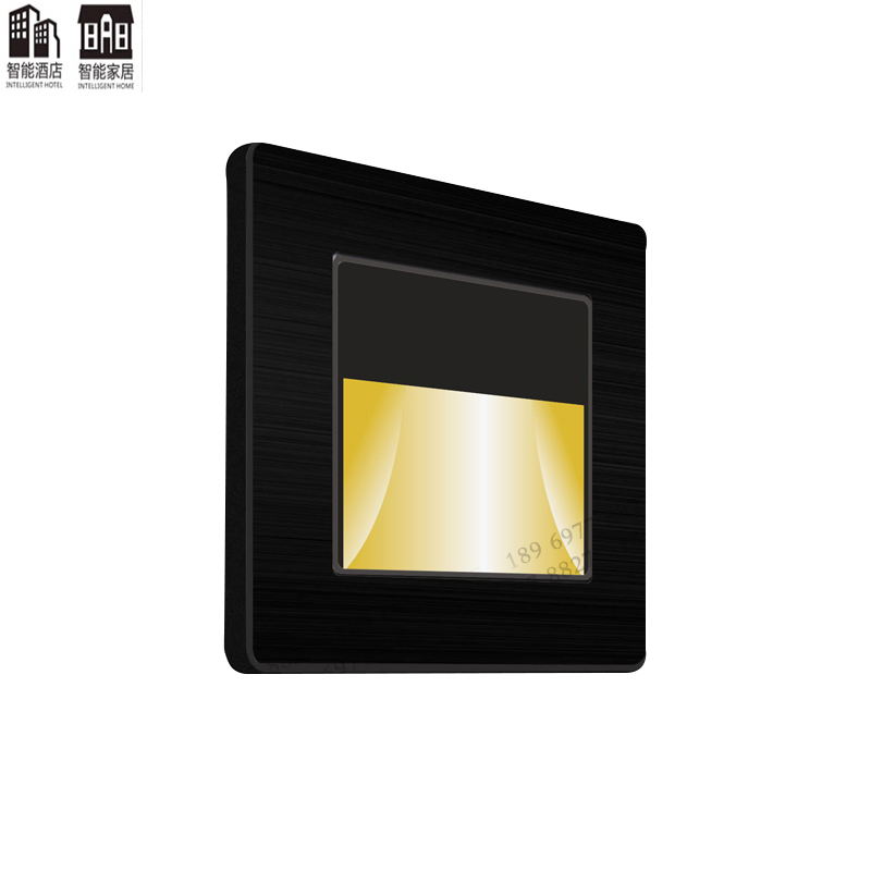Hotel intelligent 86 type embedded night light aisle stairs steps step light home human body induction foot light