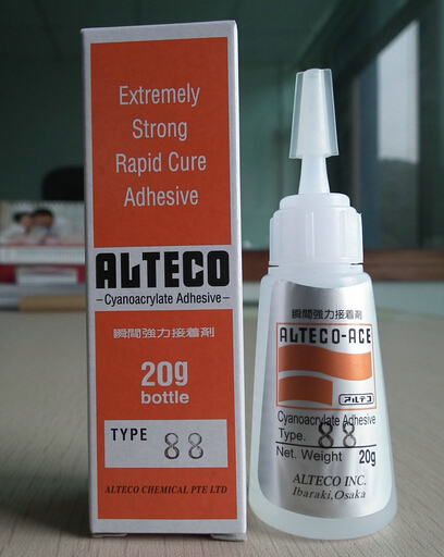 Original Japan Anteco Alteco 88 Instant Hair Glue Metal Plastic Adhesive 20g Pack