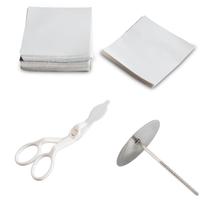 Laminating tools Laminating scissors Cream flower transfer device Fondant flower holder Laminating clip Laminating needle Laminating nail Laminating paper holder