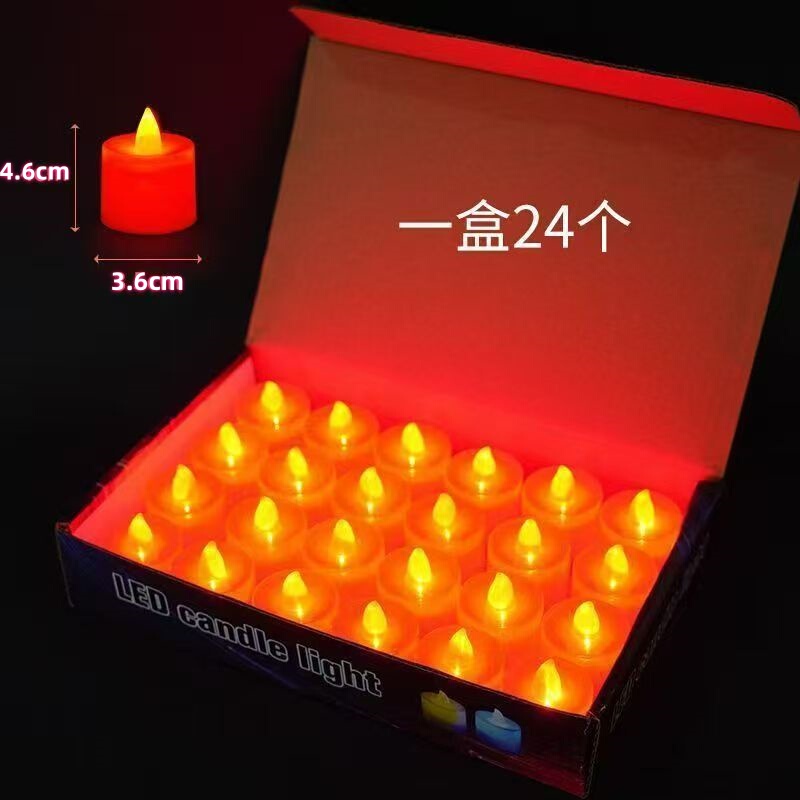 Led Electronic Candle Smokeless for Worship, Creative Proposal, Birthday Confession, Holiday Event Decoration, Atmosphere Light, New Year