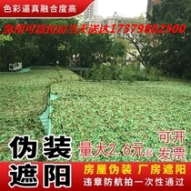 Defense aerial photo of hidden net shading shade mesh cloth outdoor sun protection thickened green anti-satellite green cover sunscreen