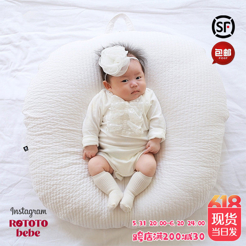 rototobebe baby anti-spitting milk pad newborn feeding cushion pure cotton sleep comfort pillow sleep pad import