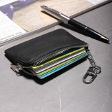 Кожаный маленький ультратонкий картхолдер, из натуральной кожи