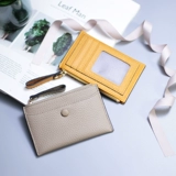 Маленький ультратонкий кошелек, бумажник, монеты, чехол для водительских прав, комплект, карточки, коллекция 2022, из натуральной кожи