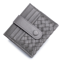 New knitted card bag men ultra slim card holder small dermis card multi-position large capacity minimalist small wallet tide