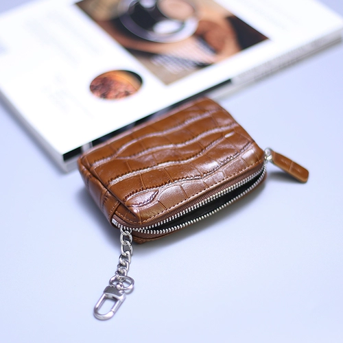 Кожаный маленький вместительный и большой кошелек, наушники, помада, зарядное устройство, система хранения, картхолдер, ключница, новая коллекция, крокодиловый принт