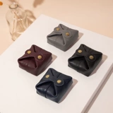 Кожаный маленький кошелек, наушники, система хранения, картхолдер, помада, японские и корейские, из натуральной кожи