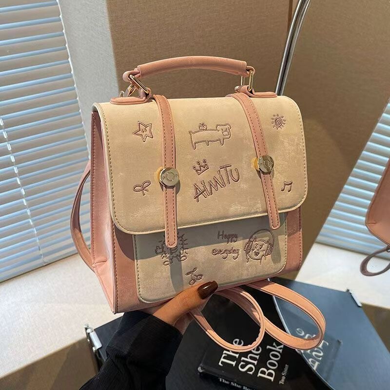 Amy Rabbit Women's Bag 2025 New Trendy Versatile Casual Handbag Fashion ins Simple Shoulder Bag Backpack