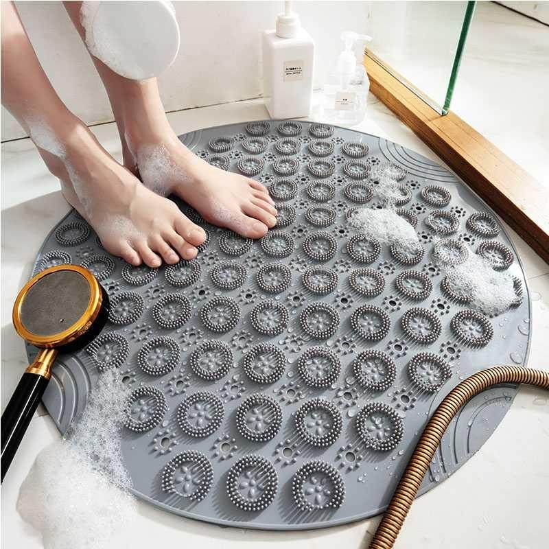 Anti-skid mattress bathroom toilet anti-fall round houseShower room hydrophobic suction dish mattress