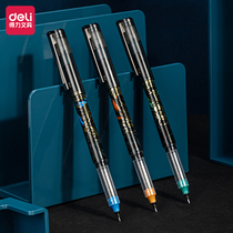 Dalie Naruto straight-type walking ball pen quick drying 0 5 black replacement core students with high-value full needle animation cartoon gel pen examination black pen water Pen Pen Pen office signature pen