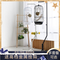 New large luxury parrot cage Hyphoenix Peony Wren Octagon Round Metal Flex Rack Bird Cage Toy Home