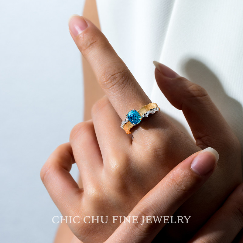 Кольцо Instant Treasure Hunt с гиацинтом 2.5ct размер 13