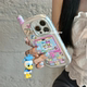 INS 어린이의 재미있는 재미있는 Donald Duck Doll Pendant Phone Phone Phone Phone Phone Phone Phone Phone Phone Phone Phone 15 Phone Case 14Pro Creative Big Brother 13 Fall 16Pro 귀여운 소프트 슬리브