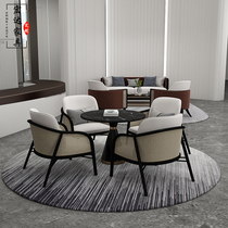 Sales office negotiation table and chair combination simple VIP lounge area hotel bar lobby reception sofa chair customization