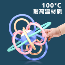 Newborn baby tooth gum Manhattan hand grip ball rattle toy baby hand rattle and grips 0-1-year-old toddler