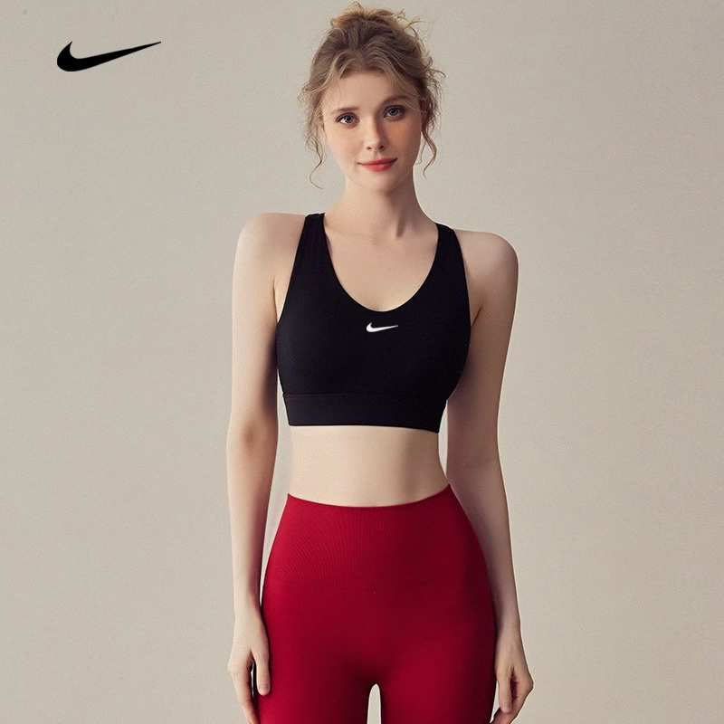 Nike Nike Sports Bra for Women, High-Intensity Yoga All-In-One Quick-Drying Vest-Style Push-Up Shock-Proof Fitness Bra
