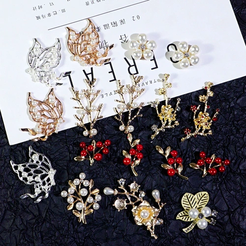 比彩 Китайский древний стиль национальный прилив фанат Феникс сплав с бриллиантами аксессуары Diy Creamy Glue Fan Material