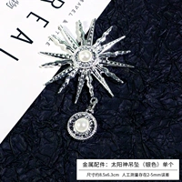 Металлические аксессуары на солнечной энергии, серебряная подвеска