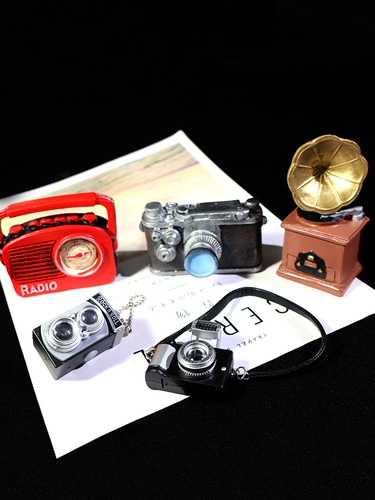 比彩 Маленькая реалистичная камера, аксессуар с аксессуарами, кремовый набор материалов, «сделай сам»