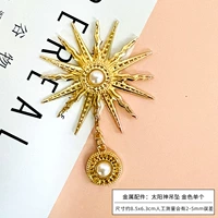 Металлические аксессуары на солнечной энергии, золотая подвеска