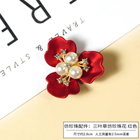 Бусины из жемчуга, красные аксессуары