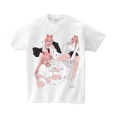 Японская мультяшная футболка с коротким рукавом, короткий рукав, оверсайз, европейский стиль, 3D